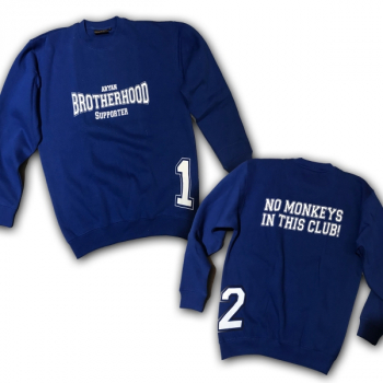 Sweatshirt - AB "No Monkeys" (blau)