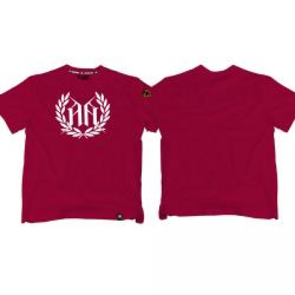 T-SHIRT "LEAF" Bordeaux